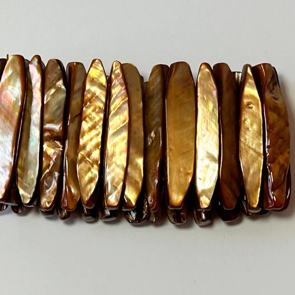 VTG‎ Bohemian Browlip Mother Of Pearl Bracelet